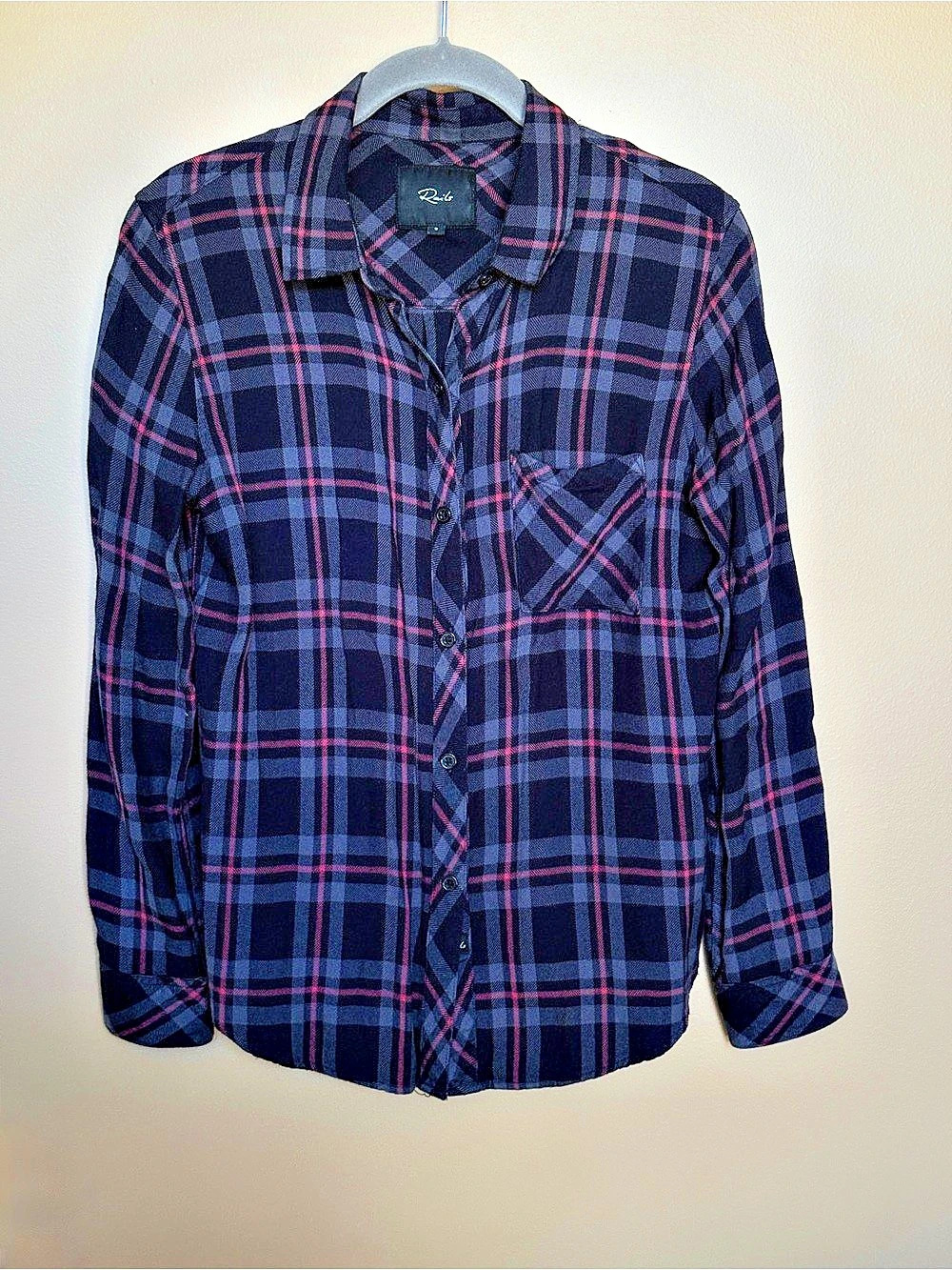 Rails Hunter Plaid Button Down Shirt Black & Red Small